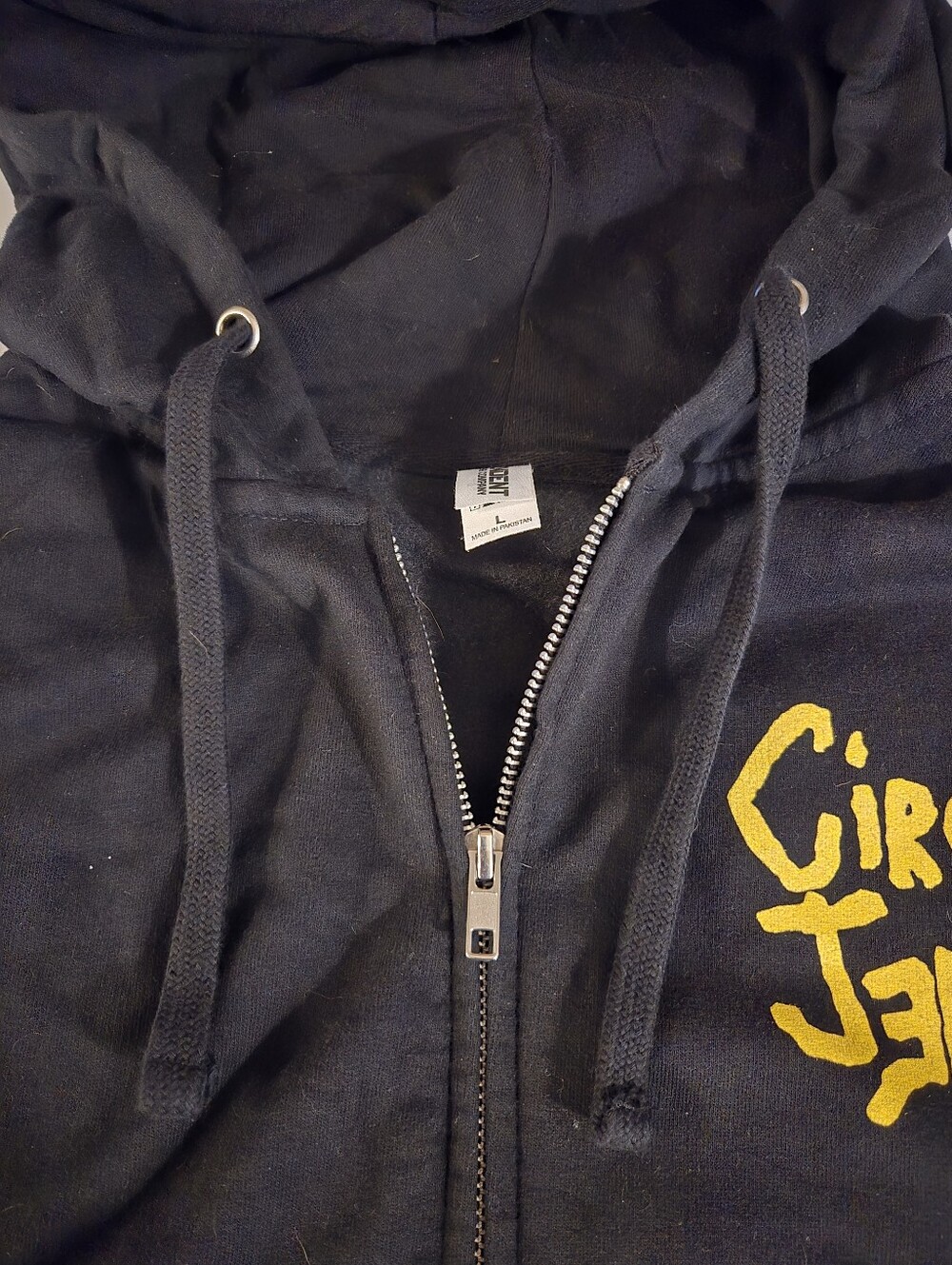 Circle Jerks Punk Hardcore Black Full Zip Graphic Hoodie Medium - Picture 3 of 5